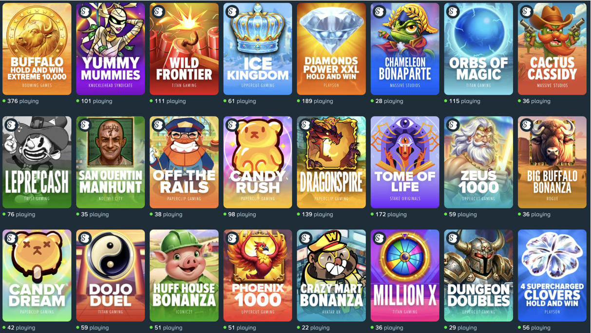 Слоты Stake Casino